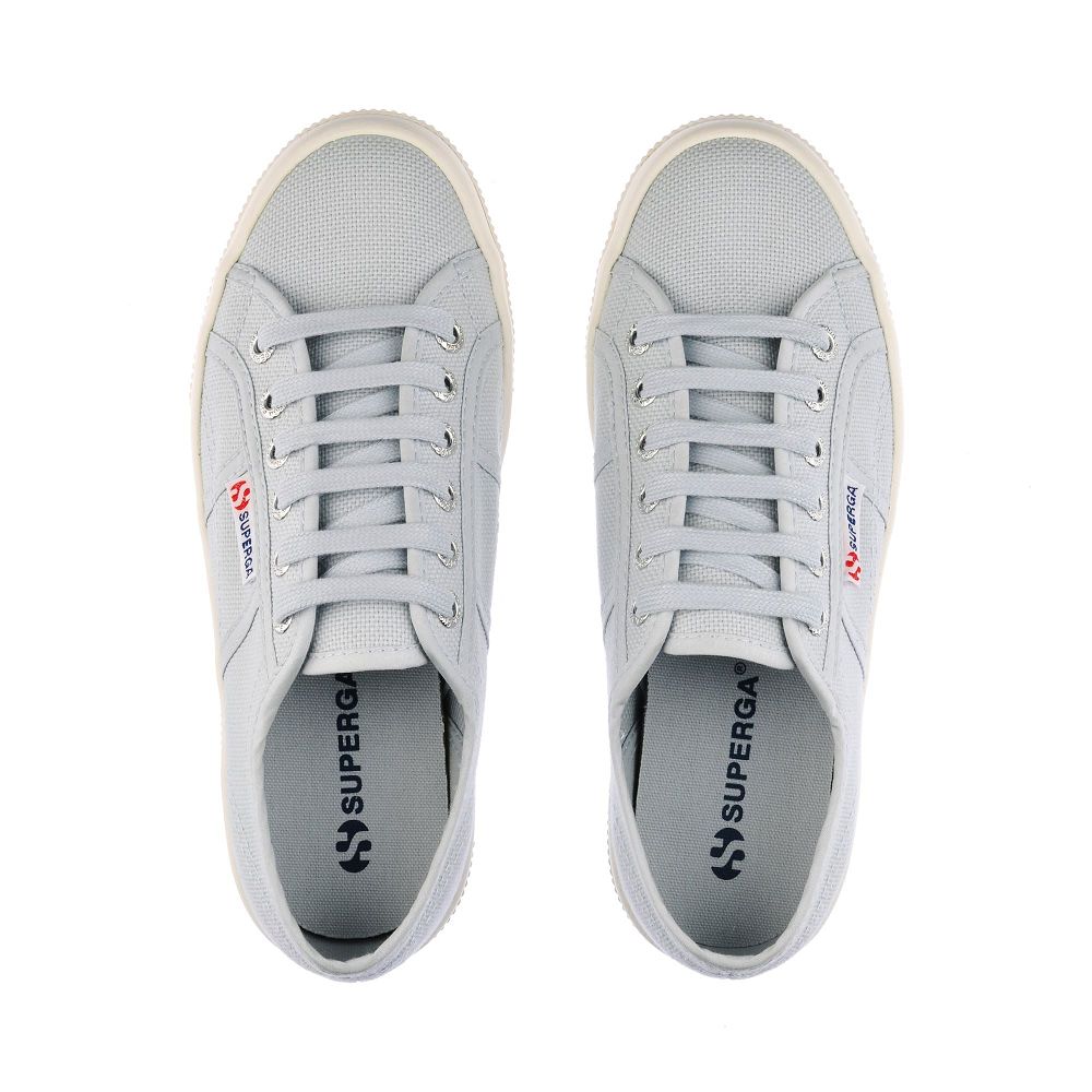 Superga 2740 Grey Platform Sneakers - Women's USA | US7141223